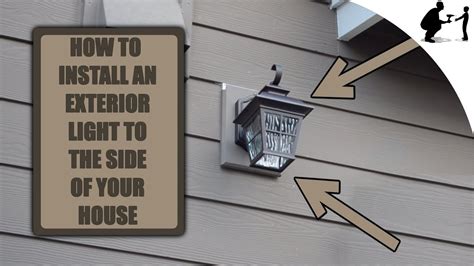 how to install porch light without junction box|outside light box installation.